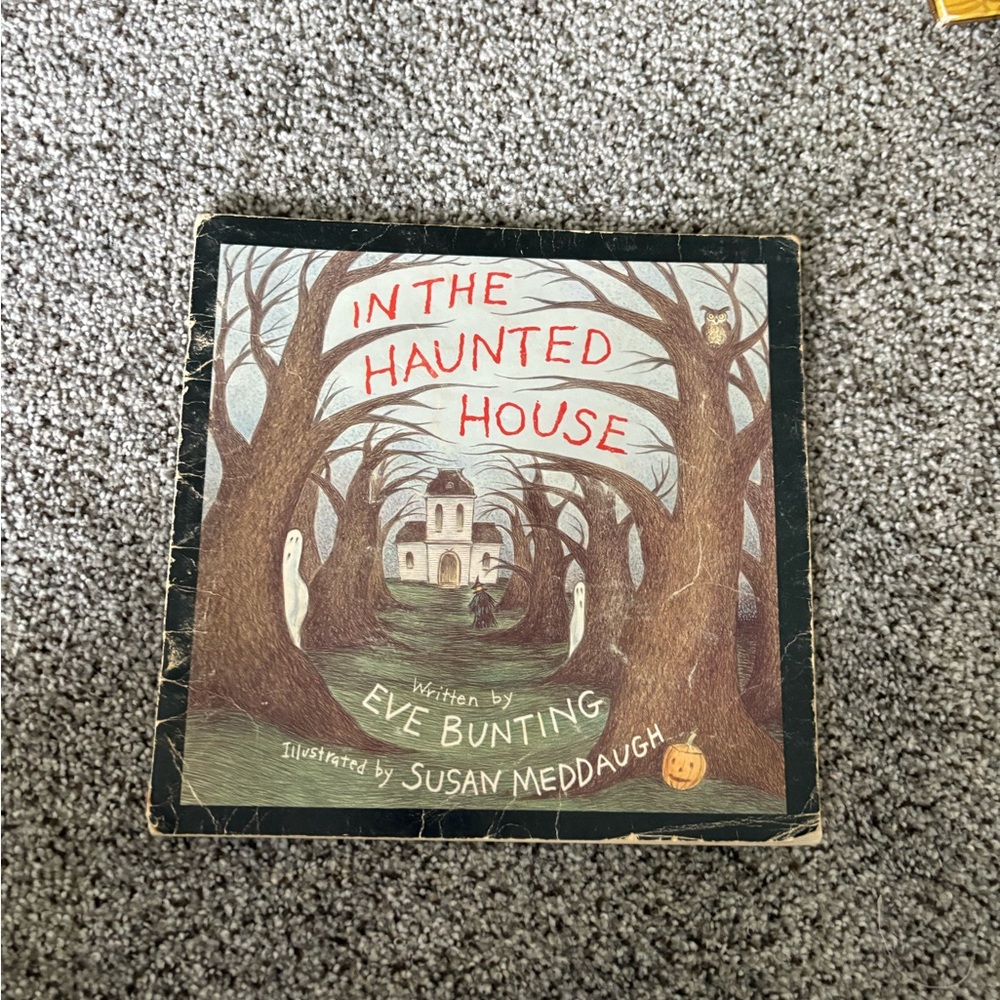 In the Haunted House by Eve Bunting - Brown and Black Coffee Table Book